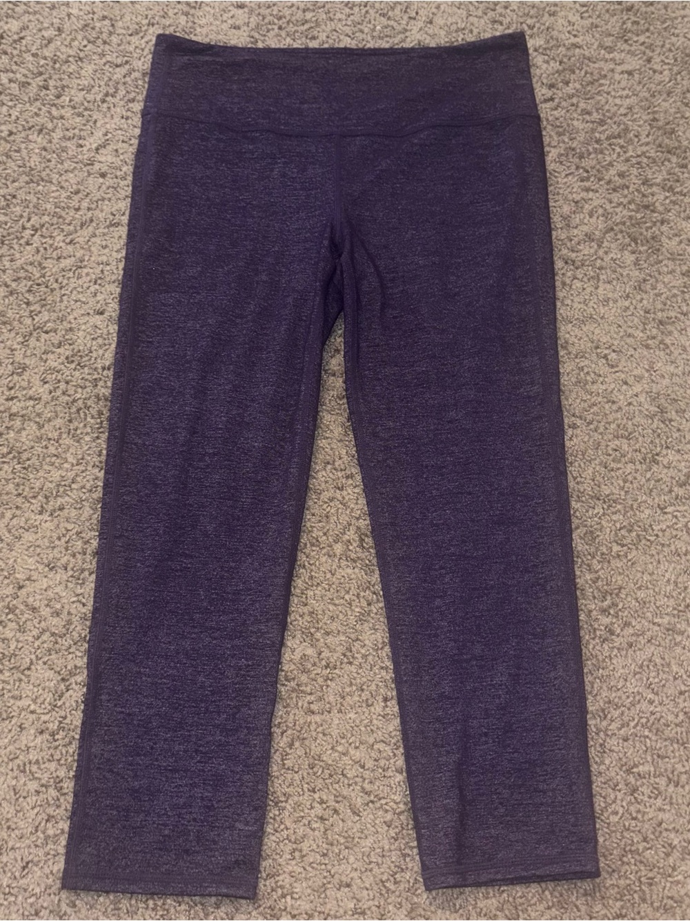 Athleta High Rise Quest Chaturanga Capri Leggings Purple Size Medium Tall
